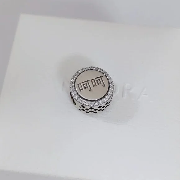 Pandora Smile Bead Charm Speechless Resignedly “ He He ” Pendant S925 Silver - Picture 2 of 5